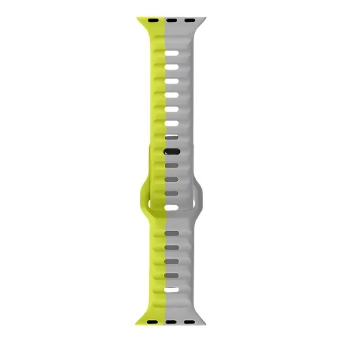 Picture of Pawa Lagos Premium Soft Silicon Strap 45/49MM - Grey/Yellow