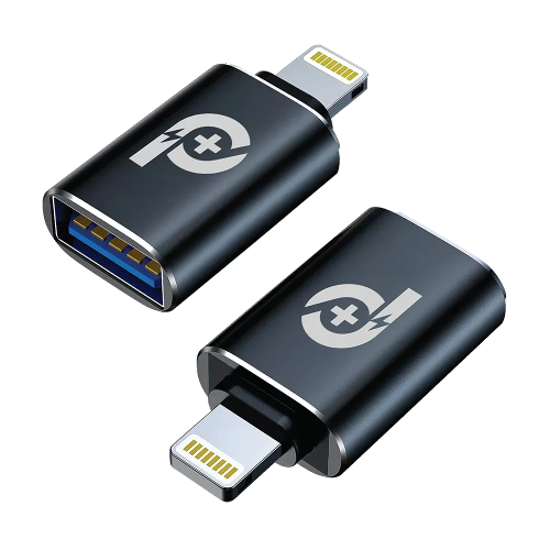Picture of PowerO+ OTG USB-A to Lightning with 480Mbps Data Transmission Rate - Black