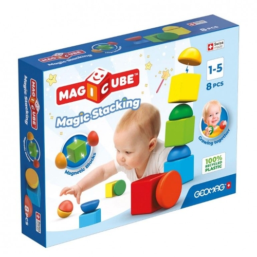 Picture of 061 Geomag Magicube Blocks Recycled Stacking 8 pcs