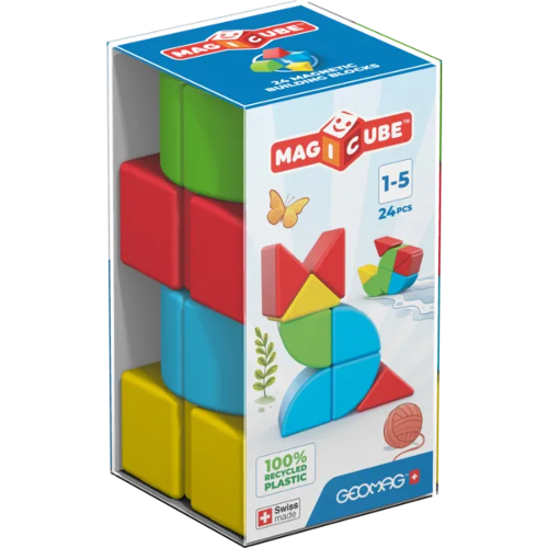 Picture of 044 Geomag Magicube Blocks Recycled Crystal 24 pcs