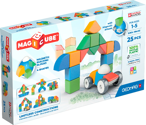 Picture of 209 Geomag Magicube Recycled 4 Shapes Little World 25 pcs