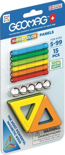 Picture of 376 Geomag Supercolor Panels Recycled Blister 15 pcs