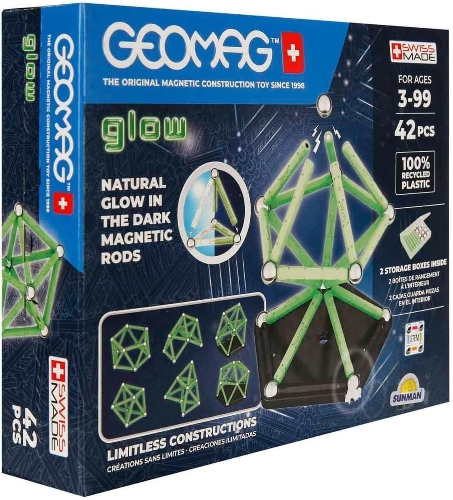 Picture of 329 Geomag Glow Recycled 42 pcs