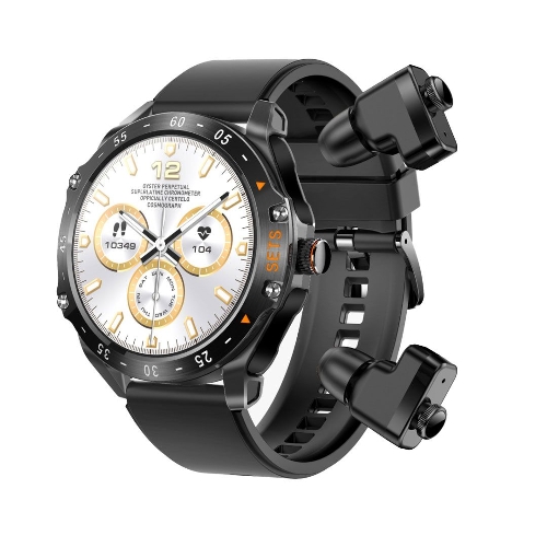 Show details for Porodo Hype Smartwatch With Earbuds - Black