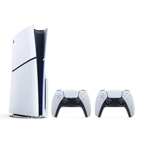 عرض تفاصيل سوني بلاي ستيشن 5 Slim Console Disk - حزمة وحدات تحكم لاسلكية Dualsense - 1 تيرابايت 