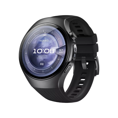 عرض تفاصيل ساعة هواوي 5 46 مم - سوار من الفلوروإيلاستومر باللون الأسود