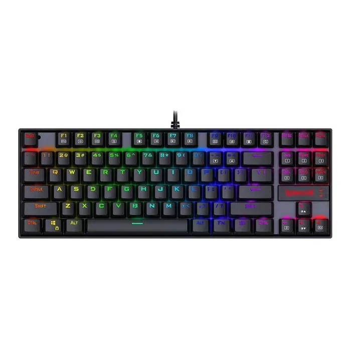 صورة لوحة مفاتيح الألعاب الميكانيكية ريدراجون K552rgb-2 كومارا، RGB، مقاومة للغبار، حمراء (عربية)