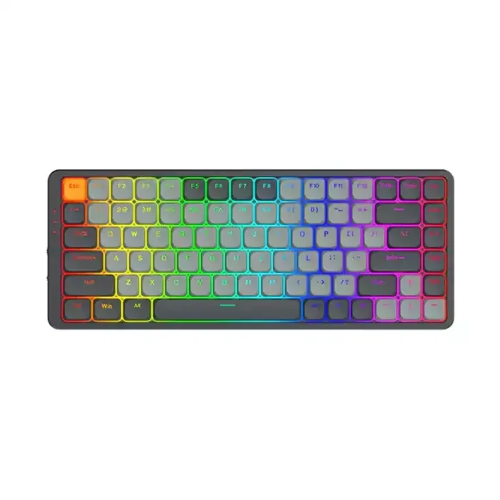 Picture of Redragon Azure 75% Low-Profile RGB Wireless Mechanical Keyboard - Grey (Dust-Proof Red Switch) (English)
