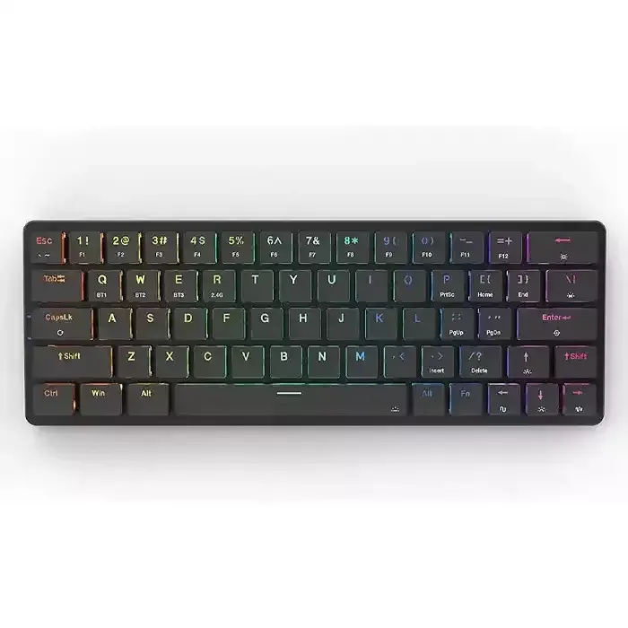 Picture of Redragon Elise Pro K624p-kbs 2.4g/bluetooth/wired 63 Key Low-profile Mechanical Keyboard - Switches Dust-proof Red (English)