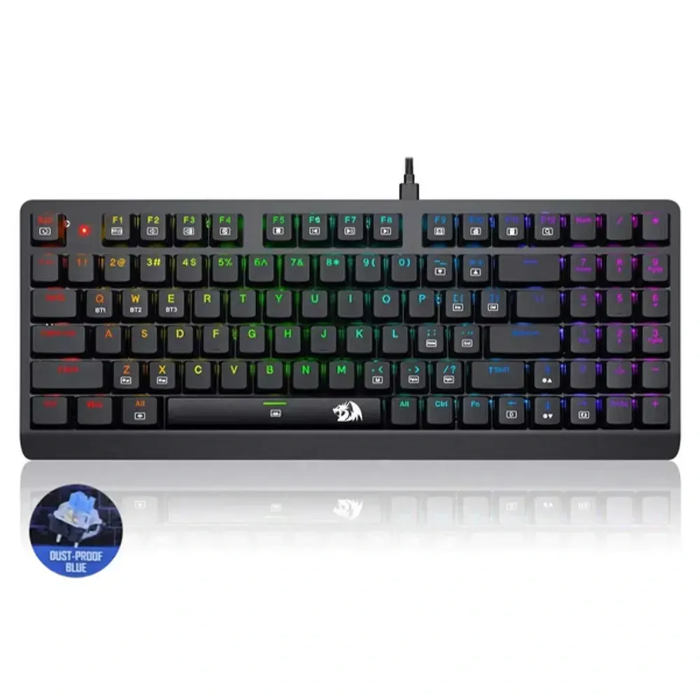 Picture of Redragon K603p-kbs Dragon Warrior Mechanical Gaming Keyboard (English) - Dust-proof Blue