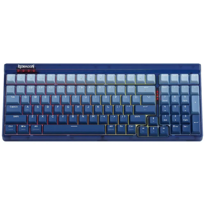 صورة لوحة مفاتيح الألعاب الميكانيكية Redragon Garen Pro K656wb-rgb-pro اللاسلكية بثلاثة أوضاع RGB قابلة للتبديل السريع (إنجليزي) - بنفسجي مقاوم للغبار