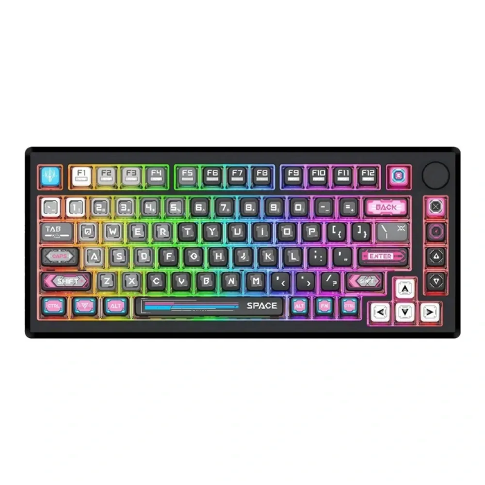 صورة لوحة مفاتيح ميكانيكية Redragon K732MC-RGB-PRO، هيكل من سبائك الألومنيوم، 3 أوضاع توصيل