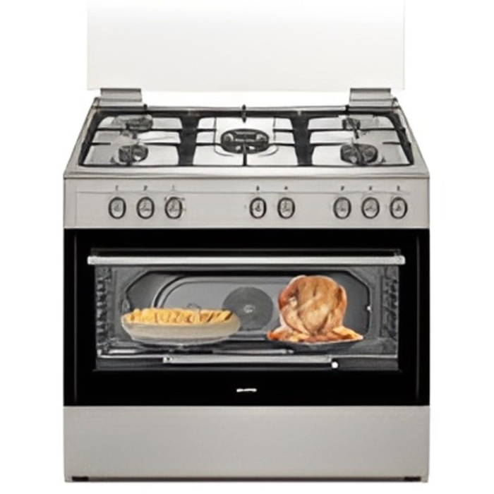 صورة بوتجاز غاز تكنا 90x60 سم 5 شعلات من الفولاذ المقاوم للصدأ - FSGC9568TCN-DIA