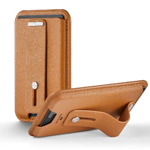 Picture of ENGAGE MAGSAFE WALLET WITH FINGER GRIP HOLDER (BROWN)