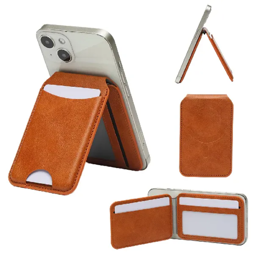 Picture of ENGAGE MAGSAFE FOLD WALLET (MULTIPLE CARD HOLDER/STAND FEATURE) (BROWN)