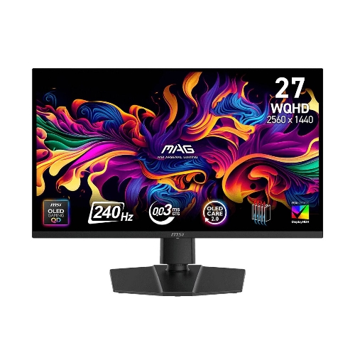 Picture of MSI MAG 273QP X24 Gaming Monitor, QD-OLED 27" WQHD Resolution, 240Hz Refresh Rate, 0.03ms GTG Response Time, HDMI 2.1 Port, Adaptive-Sync Technology | 9S6-3CE69H-015