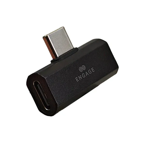Picture of ENGAGE USB-C TO DUAL USB-C ADAPTER (CHARGE + AUDIO) (BLACK)(8954526522394)