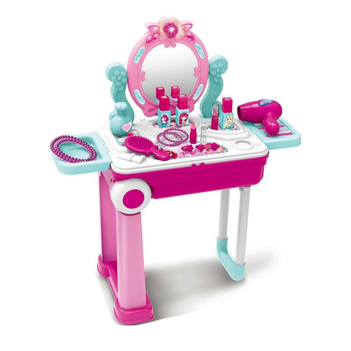 Picture of XC Beauty set suitcase with light & soundWith light and music,The lighting and sound can be add or reduce.Require 3*AAA batteries (not include).Prosize:53*24.5*63cm ( 008-923 )