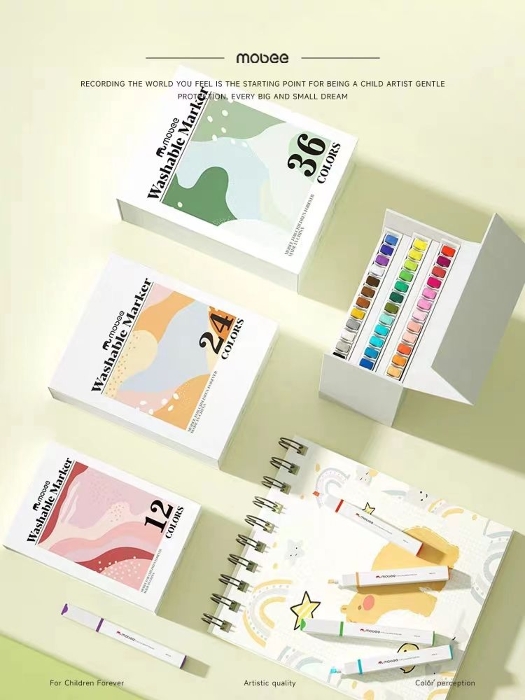 Picture of MOBEE S quare pole soft head water color pen 36 color ( P022B08 )