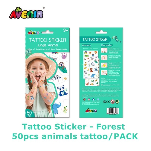 Picture of AVENIR Avenir Tattoo Sticker - Jungle Animal Seriesinclude 52 pieces, easy to use and remove,  in box, 3+ ( TS218144 )