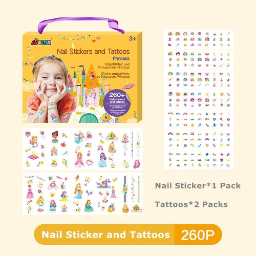 Picture of AVENIR Avenir Nail Stickers & Tattoos: Princess SeriesInclude 260 pieces, easy to use and  remove, in box, 3+ ( NA218206 )