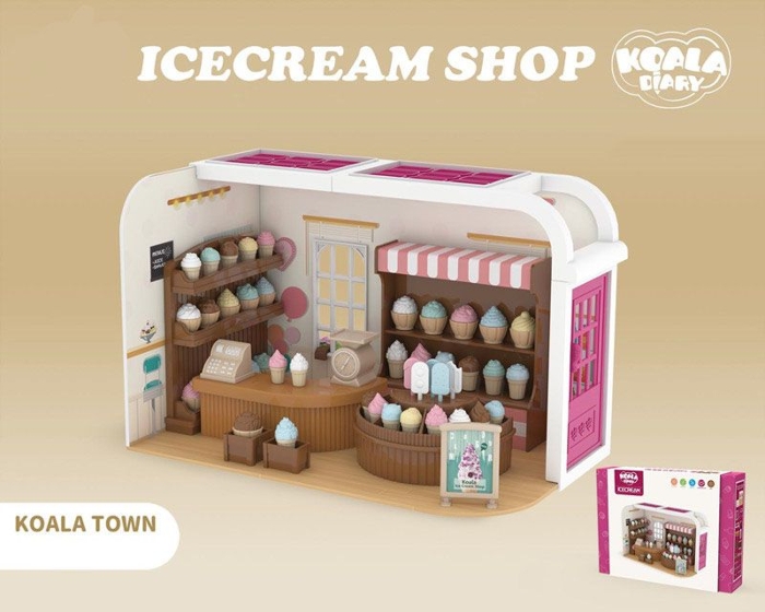 صورة لعبة كوخ متجر آيس كريم DIY (SX213756)