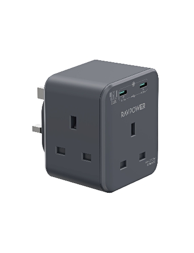 Show details for RAVPower RP-PC1066 GaN 45W Power Outlet Extender with 3 AC Outlets and 2 USB C