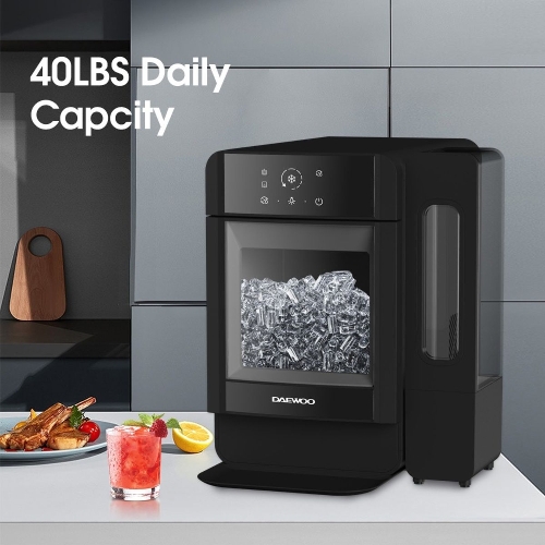 عرض تفاصيل ماكينة صنع الثلج دايو ناجيت، ١٦٥ واط، خزان مياه ٣.٤ لتر - أسود