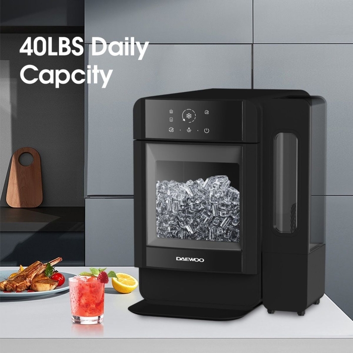 Picture of Daewoo Nugget Ice Maker Machine 165W, 3.4L Water Tank – Black