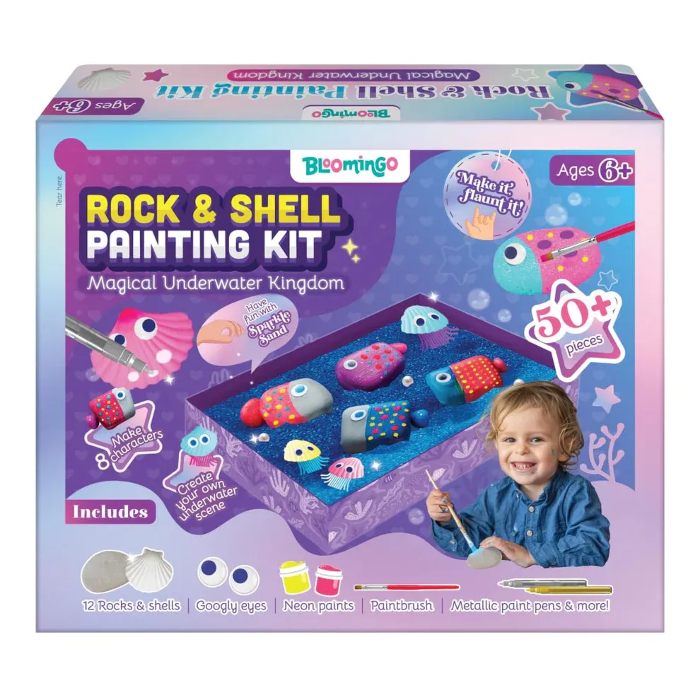 Picture of ROCK & SHELL PAINTING KIT- MAGICAL UNDERWATER