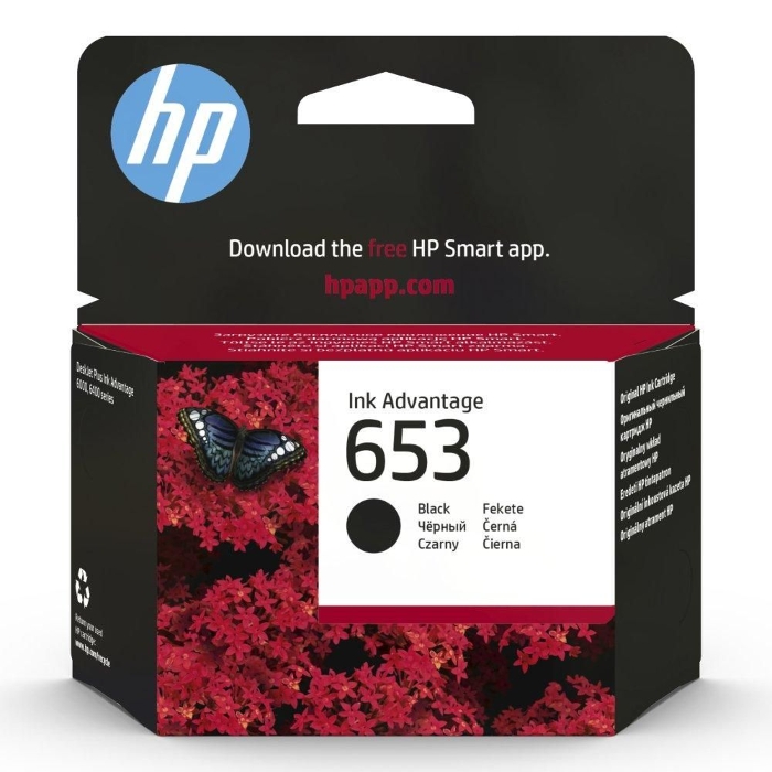 صورة خرطوشة حبر HP 653 سوداء