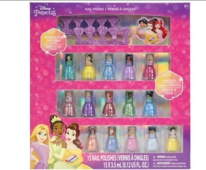 صورة طلاء أظافر تاونلي جيرل باربي، عبوة من ١٥ قطعة مع إكسسوارات