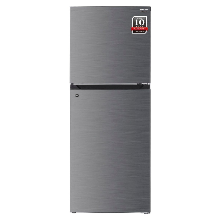 صورة ثلاجة شارب، 450 لتر، صافي 333 لتر، بابين، مع خاصية الأنفرتر، إينوكس