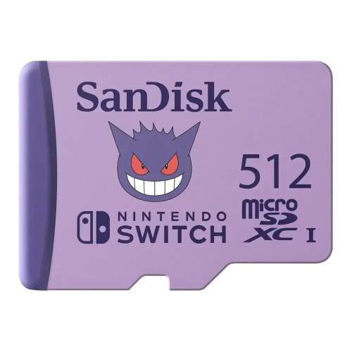 Show details for SanDisk - 512GB microSDXC UHS-I for Nintendo Switch 1 Pokémon