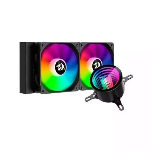 Picture of Redragon Ccw-3011 Argb Liquid Cpu Cooler, 240mm Radiator, 2x 120mm Fans With Pwm Control - Black