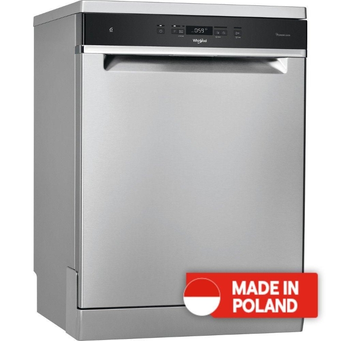 Picture of Whirlpool 8 Programs 14 Settings Free Standing Dishwasher (WFC 3C33 PF X UK)