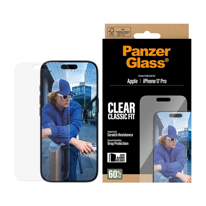 Picture of PanzerGlass Classic Fit Screen Protector iPhone 17 Pro