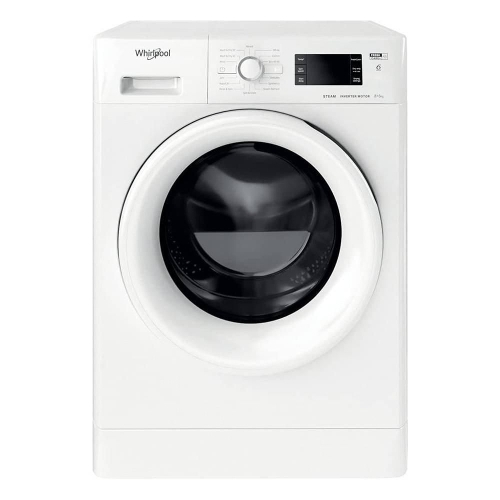 Show details for Whirlpool Front Load Washer and Dryer, 8KG, FWDB 8648 WGCC - White