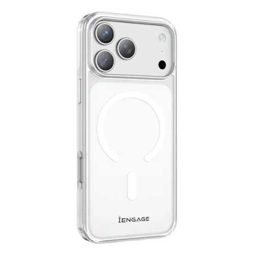 Show details for iENGAGE IPHONE 17 PRO MAX HARD CLEAR CASE MAGSAFE