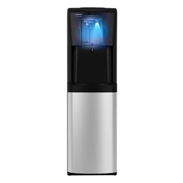 صورة موزع مياه ذو تحميل سفلي من هيتاشي بصنبور واحد، HWD-B50000-SV - أسود وستانلس ستيل