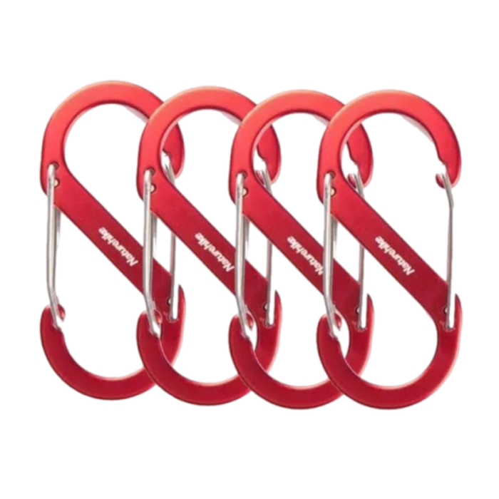 Picture of Naturehike S Type Aluminum Alloy Hook - Red 4PCs (Small)