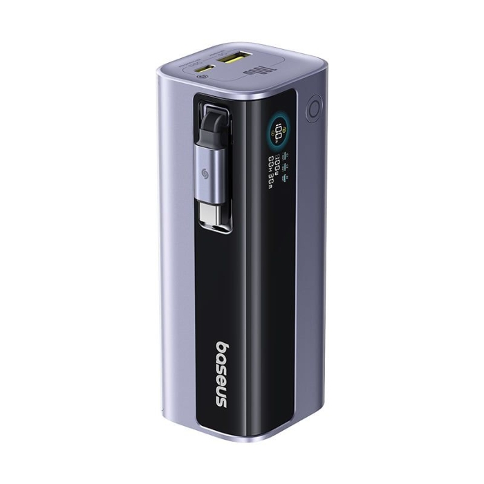 Picture of Baseus EnerGeek GR11 Power Bank with Retractable Cable 10000mAh 100W - Space Grey