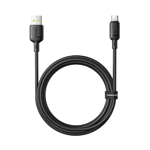 Picture of Baseus Silky Fast Charging Cable USB-A to USB-C 2m - Cluster Black