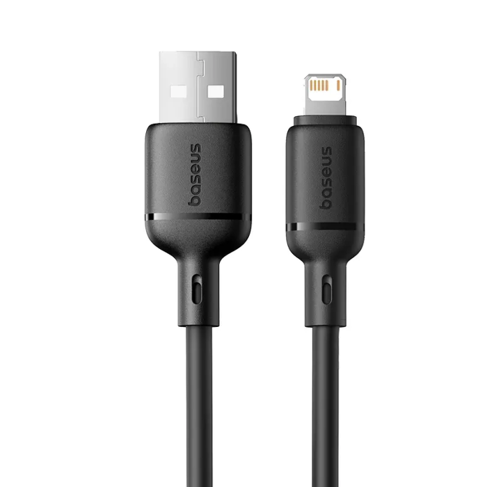 Picture of Baseus Silky Fast Charging Cable USB-A to iP 1m - Cluster Black