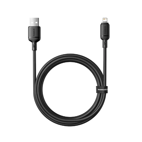 Picture of Baseus Silky Fast Charging Cable USB-A to iP 2m - Cluster Black