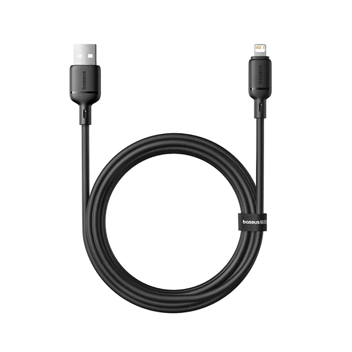 Picture of Baseus Silky Fast Charging Cable USB-A to iP 2m - Cluster Black