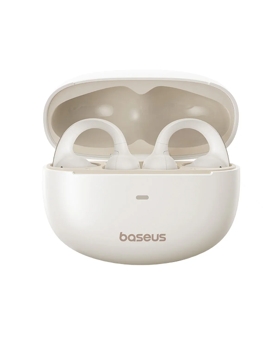 صورة سماعات أذن لاسلكية مفتوحة الأذن من Baseus Bowie MC1 OL - لون أبيض لامع