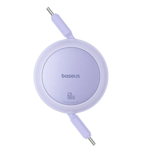 Picture of Baseus Free2Pull Mini Cable USB-C to USB-C 60W 1m - Nebula Purple