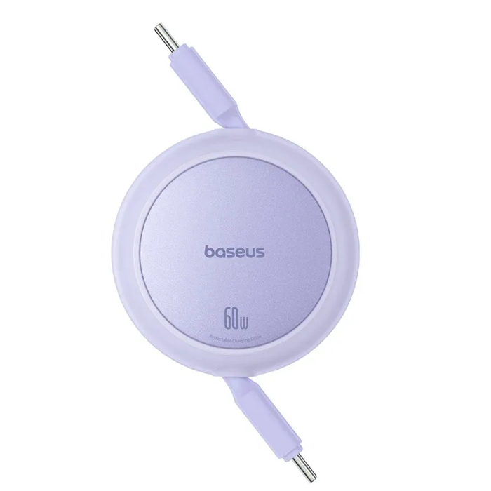 Picture of Baseus Free2Pull Mini Cable USB-C to USB-C 60W 1m - Nebula Purple