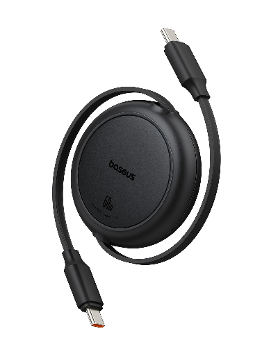 Picture of Baseus Free2Pull Mini Cable USB-C to USB-C 60W 1m - Cluster Black